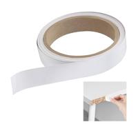 Cinta adhesiva de melamina blanca de 20 mm x 10 m, cinta autoadhesiva para bordes de mueble, estantes laminados, armarios, reparación y restauración de mueble, aplicación de bricolaje