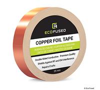 Cinta Adhesiva de primera calidad de cobre - Conducto de doble cara - 1 pulgadas (25mm) - Blindaje EMI y RF, Circuitos de papel, Reparaciones eléctricas, Conexión a tierra