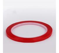 Cinta adhesiva de PVC para violín, 66 m de largo, 3 mm de ancho, para una colocación precisa en el diapasón de violín, viola, violonchelo e instrumentos de cuerda de bajo (5 mm, rojo)