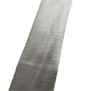 Cinta adhesiva de reparación 2 paneles de listones acolchados arce blanqueado con chapa madera for muebles, 16 x 250 cm, color gris plateado