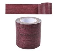Cinta adhesiva de reparación, 57 mm de ancho, 4,57 m cinta adhesiva de imitación de veta de madera, borde de papel tapiz con veta de madera para reparación de rayones en muebles (E)