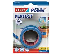 Cinta adhesiva de tejido tesa Extra Power Perfect (2.75 m x 38 mm), azul
