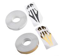 Cinta adhesiva de vinilo de 32 pies con doble línea para carrocería de vehículo, motocicleta y casco, accesorio de estilo resistente a la intemperie (negro)