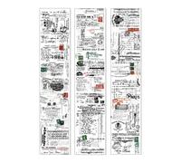 Cinta adhesiva decorativa de papel, manuscrito, cinta Washis, cuenta de mano, artistas, manualidades, texto, manuscrito, tema Washis, manualidades, papel adhesivo decorativo