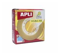 APLI 11505 - Cinta adhesiva celo doble cara 15 mm x 10 m