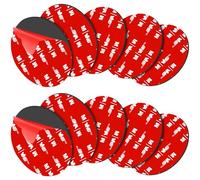 Cinta Adhesiva Doble Cara Extra Fuerte, 10 × Almohadilla Adhesiva de Espuma de Doble Faz Redondo, Tiras Adhesivas, Resistentes al Agua y Altas Temperaturas para Automóviles, Hogar y Oficina, 70mm