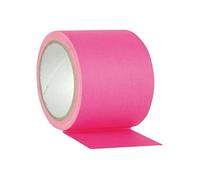 Cinta adhesiva fluorescente de color rosa, 50 mm x 25 m, cinta de tela impermeable