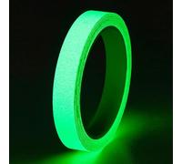 Cinta Adhesiva Fluorescente Verde 10m x 1cm Pegatinas Fluorescentes Cinta Luminosa para Seguridad en Escaleras, Muros y Salidas de Emergencia