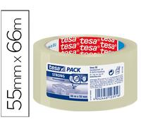 Cinta Adhesiva Fuerte Transparente Tesa 66 Mt X 50 mm Para Empaquetado De Bajo Ruido