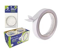 Cinta adhesiva invisible doble cara, 10 m x 18 mm, ideal para manualidades, reparar y ocultar sin dejar residuo.
