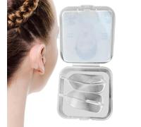 Cinta adhesiva invisible para el lóbulo de la oreja, corrección vertical de 2 cintas de corrección de lóbulo de oreja reutilizables, para la vida cotidiana, fotografía, actividades sociales