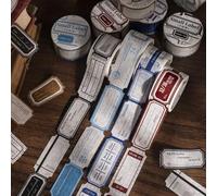 Cinta adhesiva para álbumes de recortes, 6 rollos de etiqueta, accesorios de diario, cinta decorativa para diario de balas, álbum de fotos, teléfono móvil (etiqueta pequeña)