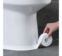 Cinta adhesiva para cocina y baño, cinta adhesiva de PVC, autoadhesiva, impermeable, sellador decorativo para fregadero, baño, ducha y bañera, 1.5 x 16.4 pies (blanco)