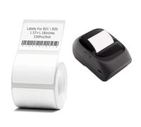 Cinta adhesiva para etiquetadora, 40 x 30 mm, papel adhesivo para impresora B21/B3S, Rollo de Etiquetas Adhesivas Transparentes para Impresora Térmica, 230 Etiquetas por Rollo(Inadaptación B1 T50M)