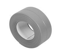 cinta adhesiva para fregadero + Akozon Tiras de sellado para baño y pared (3 colores, 3,2 m de longitud, autoadhesivas, para fregadero, cocina, borde), gris, 38mm*3.2M
