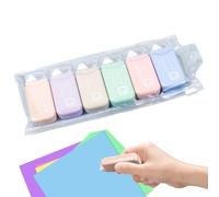 Cinta adhesiva para scrapbooking | 6 piezas desenrollador de cinta de doble cara | Dispensador de adhesivo para diarios - para fotos escolares, oficina, Scrapbook Journaling, embalaje de casa, sala de