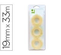 Cinta Adhesiva Q-Connect 33 Mt X19 mm - Blister 3