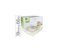 Cinta adhesiva q-connect 66 mt x 19 mm encelofanada - KF15087