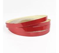 Cinta adhesiva reflectante para carrocería y llanta de coche, motocicleta y bicicleta, rollo de 5 m x 1 cm, calcomanía de bricolaje en amarillo, naranja, blanco, rojo o negro mate (rojo)