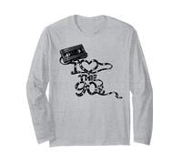 Cinta Adhesiva Suelta con Texto «I Heart The 90s Movie Store Rent» Manga Larga