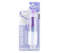 Cinta adhesiva transparente con forma de bolígrafo de 6 mm de ancho, cinta punteada de doble cara para hacer tarjetas, proyectos de manualidades, aplicador de pegamentos