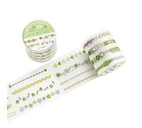 Cinta adhesiva transparente para álbumes de recortes, textura de PET, adecuada para álbumes de recortes, diarios, planificadores, calcomanías reutilizables