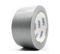 Cinta adhesiva universal de tela, resistente al agua, para aplicaciones como marcar, sellar, paquetes, 1 rollo (plata, 48 mm x 50 m)