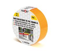 TARGET - Cinta Reflectante Amarilla - Adhesiva | Señalización y Marcaje de Objetos y Espacios. Cinta de Seguridad (33M x 50mm)