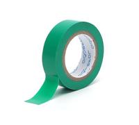 Cinta aislante - cinta de PVC, 0,13 x 17 x 25 m, color verde, resistente a la humedad y temperaturas, ideal para aislamiento eléctrico.*