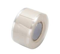 Cinta aislante, cinta selladora de reparación de silicona, cinta impermeable de reparación de tuberías autofusible (2,5 cm x 3 m, 1 pieza, blanco)