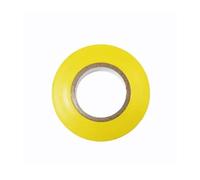 Cinta Aislante de PVC, 0,13 mm de Grosor, 17 mm de Ancho y 25 m de Longitud, Amarilla, Ideal para Aislamiento eléctrico y Reparaciones.