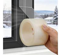 Cinta Aislante Termica para Ventanas, 5 CM x 18 M Cinta de Sellado Transparente, Cinta de Sellado para Puertas, Cinta de Sellados Autoadhesiva, Prueba de Viento, Polvo, para Sellar Varias Juntas