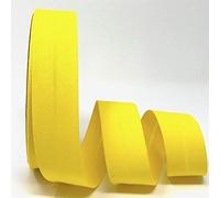 Cinta al bies de calidad profesional de 30 mm, lavable a máquina, más de 30 colores. Vendedor especializado del Reino Unido para costura, banderines, tapicería, ribetes de muebles y prendas (amarillo)