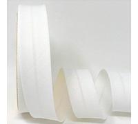 Cinta al bies de calidad profesional de 30 mm, lavable a máquina, más de 30 colores. Vendedor especializado del Reino Unido para costura, banderines, tapicería, ribetes de muebles y prendas (blanco