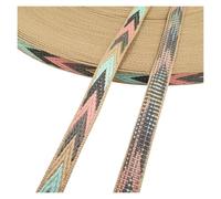 Cinta Algodon 3 yardas, 10-20 mm, estilo retro, de Jacquard, grosor sustancial, for bolsos, cinturones, cintas for coser ropa, collares for caballos o mascotas grandes(10MM 3YARDS 10)