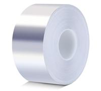 cinta aluminio adhesiva - cinta aislante termica al calor para altas y bajas temperaturas, impermeable, resistente, ideal para reparaciones duraderas (50 mm x 50 m).
