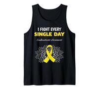 Cinta Amarilla para sobreviviente de la Enfermedad de la Endometriosis Camiseta sin Mangas