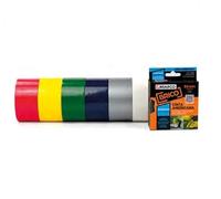Cinta americana negra 50mm x 30m, resistente y versátil, ideal para reparaciones, manualidades y múltiples aplicaciones en el hogar.