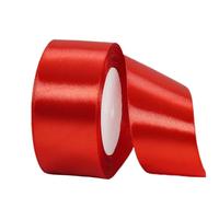 Cinta ancha de satén rojo de 40 mm para envolver regalos, cinta de seda de 22 m de grosor para manualidades, Reino Unido, coche de boda, lazos para el pelo, ramos, fiestas, decoraciones de pasteles