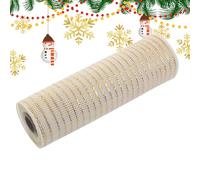 Cinta Ancha Para Árbol De Navidad,Cinta De Malla Para Árbol De Navidad | Cinta para corona y árbol de Navidad - 10 pulgadas x 30 pies de cinta exquisita de la decoración de la Navidad para la decoraci
