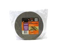 Cinta antideslizante amarilla/negra 5x25mm, ideal para seguridad en escaleras, rampas y superficies resbaladizas.