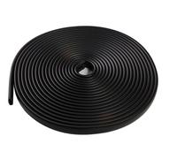 Cinta antideslizante de PVC negro para peldaños de escalera, 40 x 8 mm, rollo de 10 m para seguridad en interiores y exteriores, duradera, impermeable, fácil instalación, agarre antideslizante para