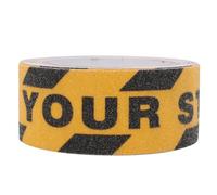 Cinta Antideslizante para Escaleras y Pisos de Interior y Exterior - PVC Amarilla 48mm x 5m, Cinta de Seguridad Abrasiva con Protección Antideslizante