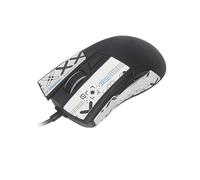 Cinta antideslizante para mouse compatible con ASUS ROG Gladius II, resistente al sudor, agarre a prueba de sudor, cubierta protectora, color blanco y negro