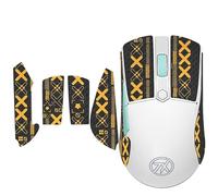 Cinta antideslizante para mouse compatible con ASUS ROG TX Mini Gaming Mouse Skins, resistente al sudor, agarre a prueba de sudor, cubierta protectora, mitad negra dorada