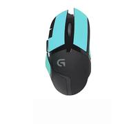 Cinta antideslizante para mouse compatible con Logitech G402 Gaming Mouse Skins, resistente al sudor, agarre a prueba de sudor, cubierta protectora, mitad azul