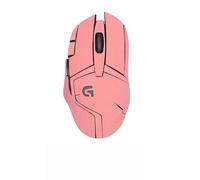 Cinta antideslizante para mouse compatible con Logitech G402 Gaming Mouse Skins, resistente al sudor, agarre a prueba de sudor, cubierta protectora, color rosa completo