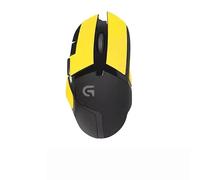 Cinta antideslizante para mouse compatible con Logitech G402 Gaming Mouse Skins, resistente al sudor, agarre a prueba de sudor, cubierta protectora, color amarillo