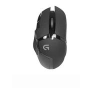 Cinta antideslizante para mouse compatible con Logitech G402 Gaming Mouse Skins, resistente al sudor, agarre a prueba de sudor, cubierta protectora, media pelota de fútbol negro
