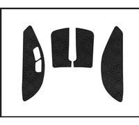 Cinta antideslizante para ratón compatible con ASUS ROG Harpe Ace Mouse Skins, resistente al sudor, agarre a prueba de sudor, cubierta protectora, mitad negra